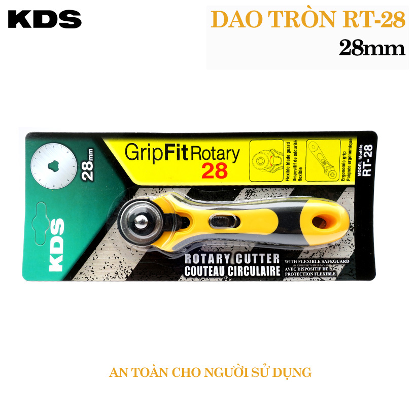 Dao cắt vải tròn 28mm kds rt-28 nhật bản