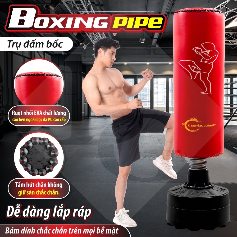 (ẢNH THẬT & VIDEO)BG - Bao cát Trụ đấm đá Boxing PILE