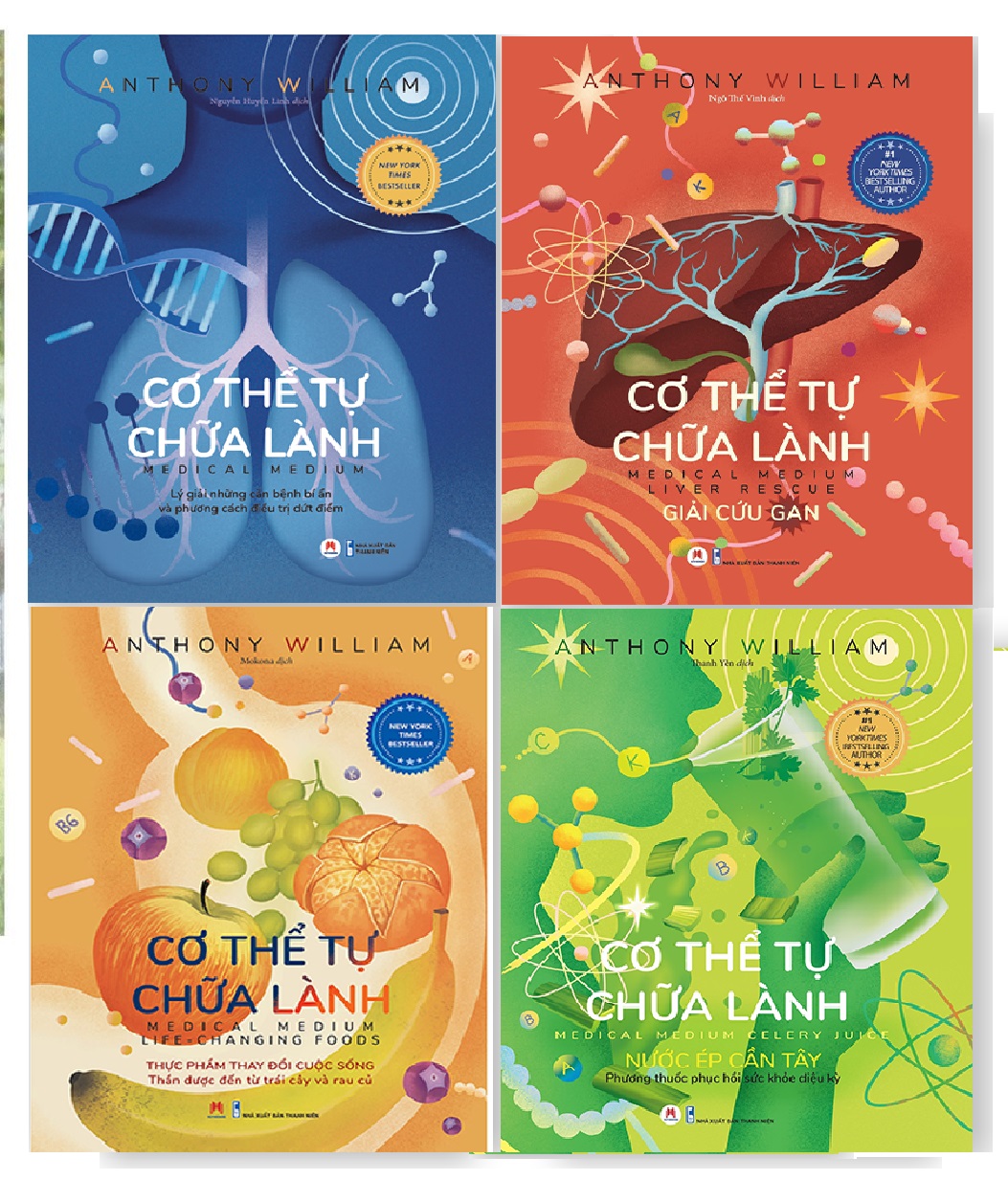 nguyetlinhbook - Cơ Thể Tự Chữa Lành (bộ 4 cuốn).