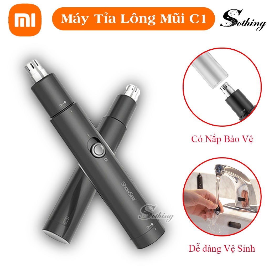 Dụng Cụ Tỉa Lông Mũi Cầm Tay Xiaomi ShowSee C1 Sothing Xiangwu - Máy Tỉa Lông Mũi Xiaomi Chất Liệu Thép Không Gỉ Cao Cấp