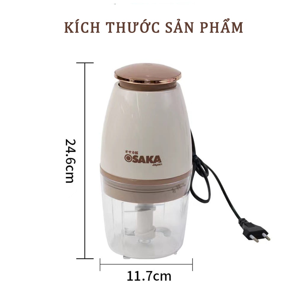 Máy xay thịt osaka japan new 2019 fp126-p màu trắng , máy xay đa năng mini osaka nhật bản máy xay sinh tố đa năng xay thị xay đá xay hoa quả siêu tiện lợi