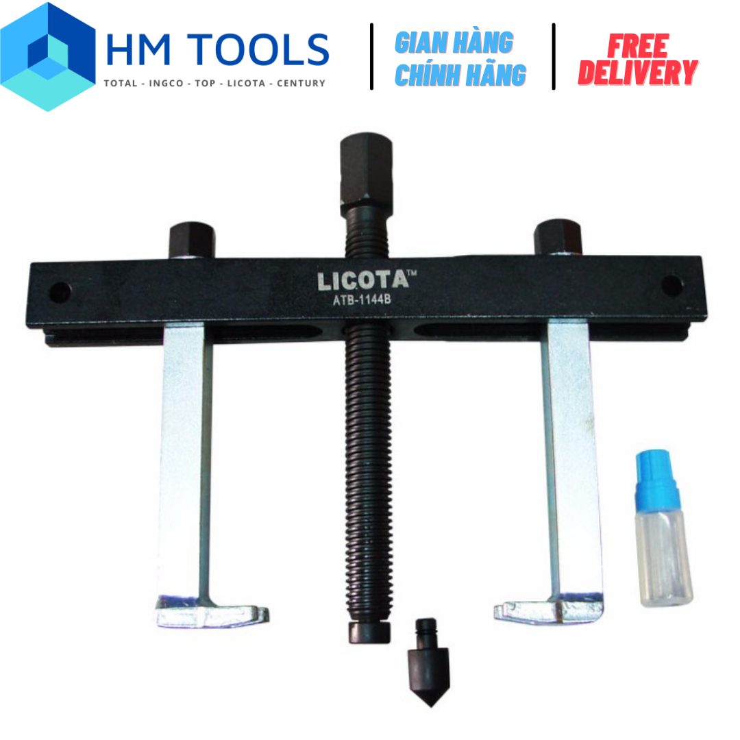 Cảo puli chữ h licota - thân 6"/150mm - chân 4"/100mm - thép cr-mo siêu cứng, không gỉ cao cấp