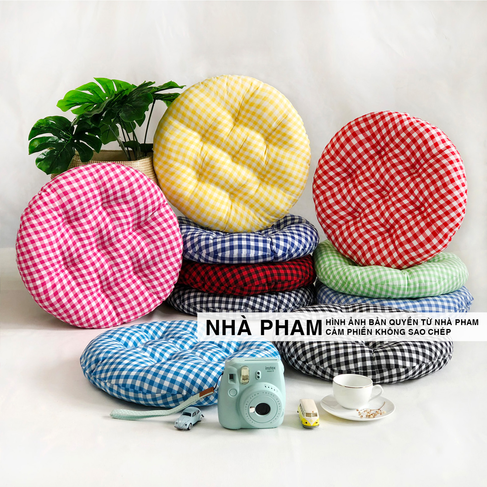 Đệm Tròn Ngồi Bệt CARO PHAM (40,45,50cm)