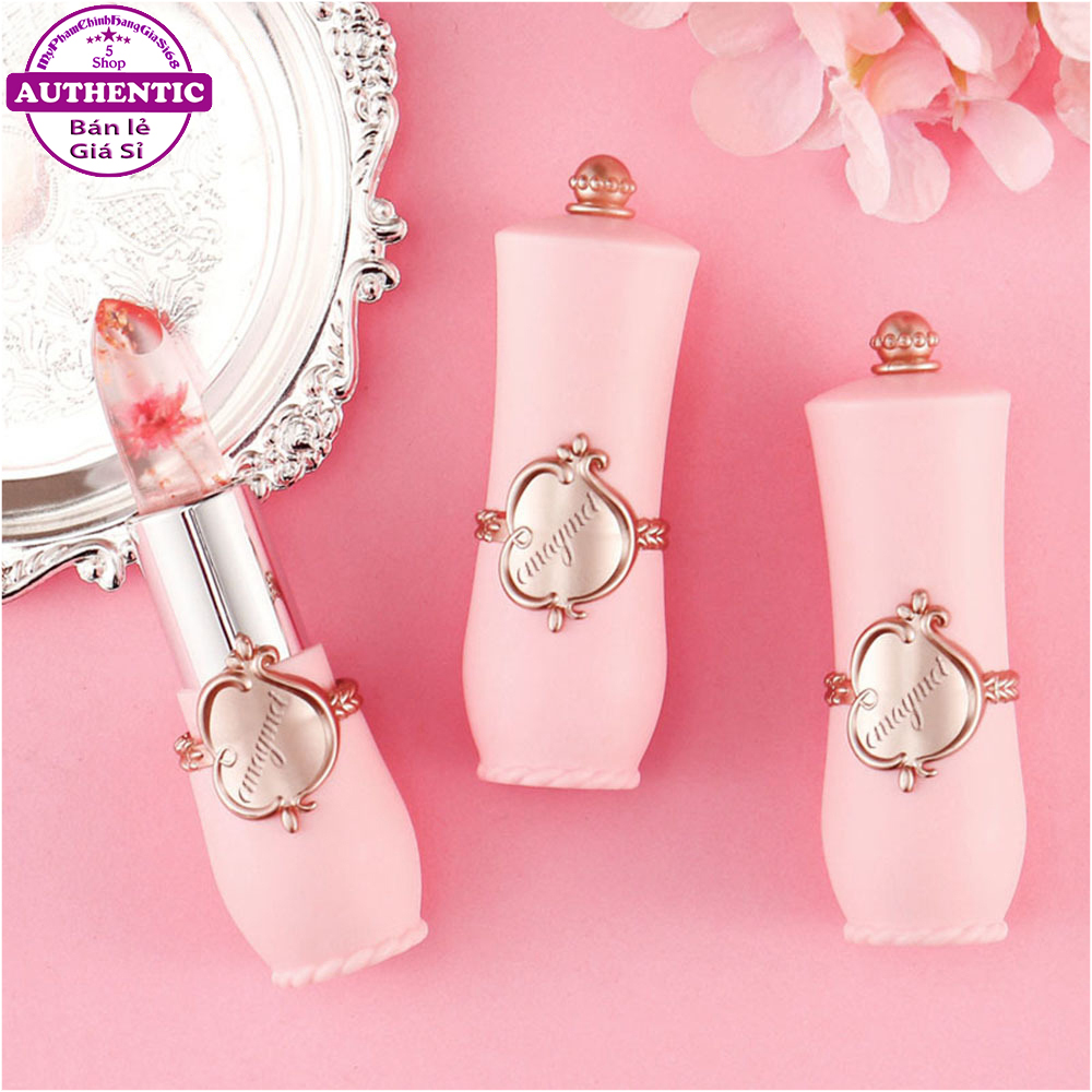 Son Thạch Ướp Hoa HOT TREND - Dưỡng Ẩm Môi - Lâu Trôi - Thay Đổi Màu Sắc Theo Nhiệt Độ - Chuẩn AUTH