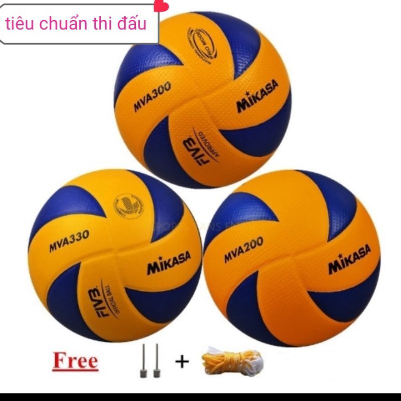 Quả bóng chuyền mikasa mva 330 - da pu cao cấp đạt tiêu chuẩn thi đấu