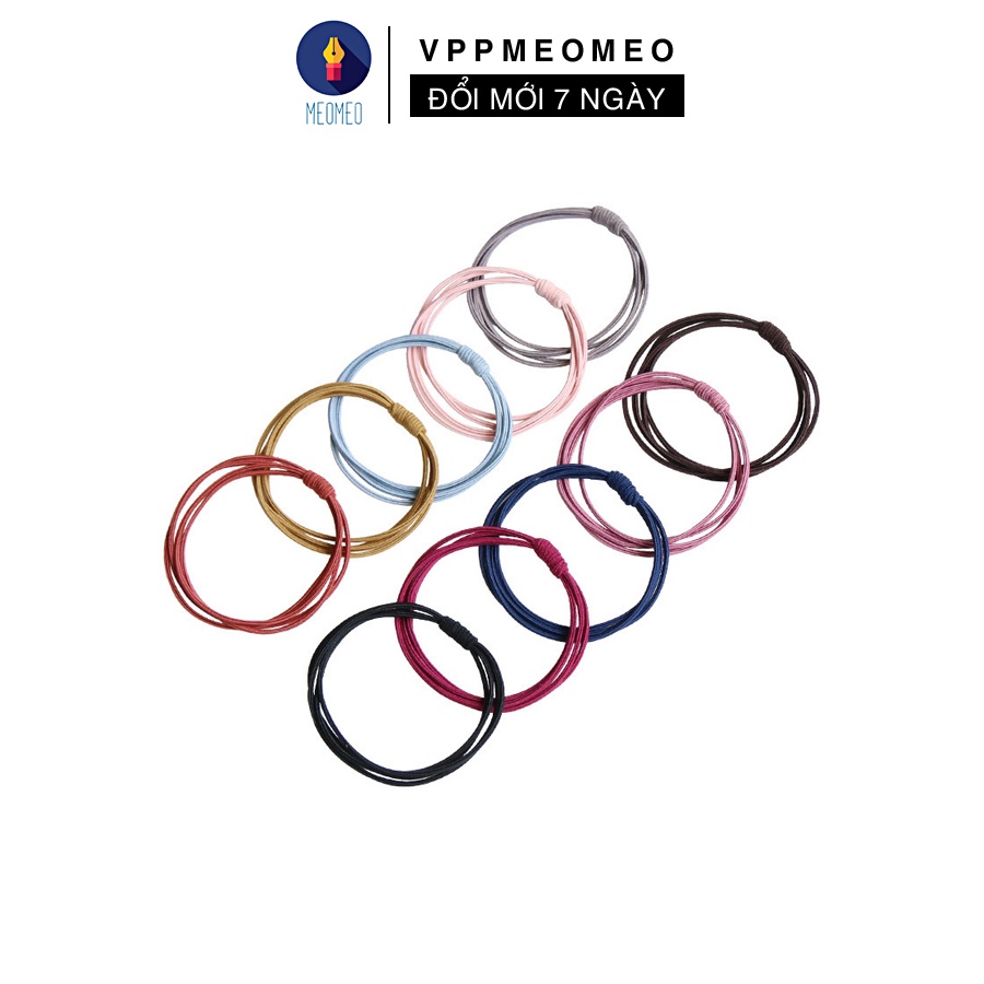Combo 20 dây buộc tóc màu basic