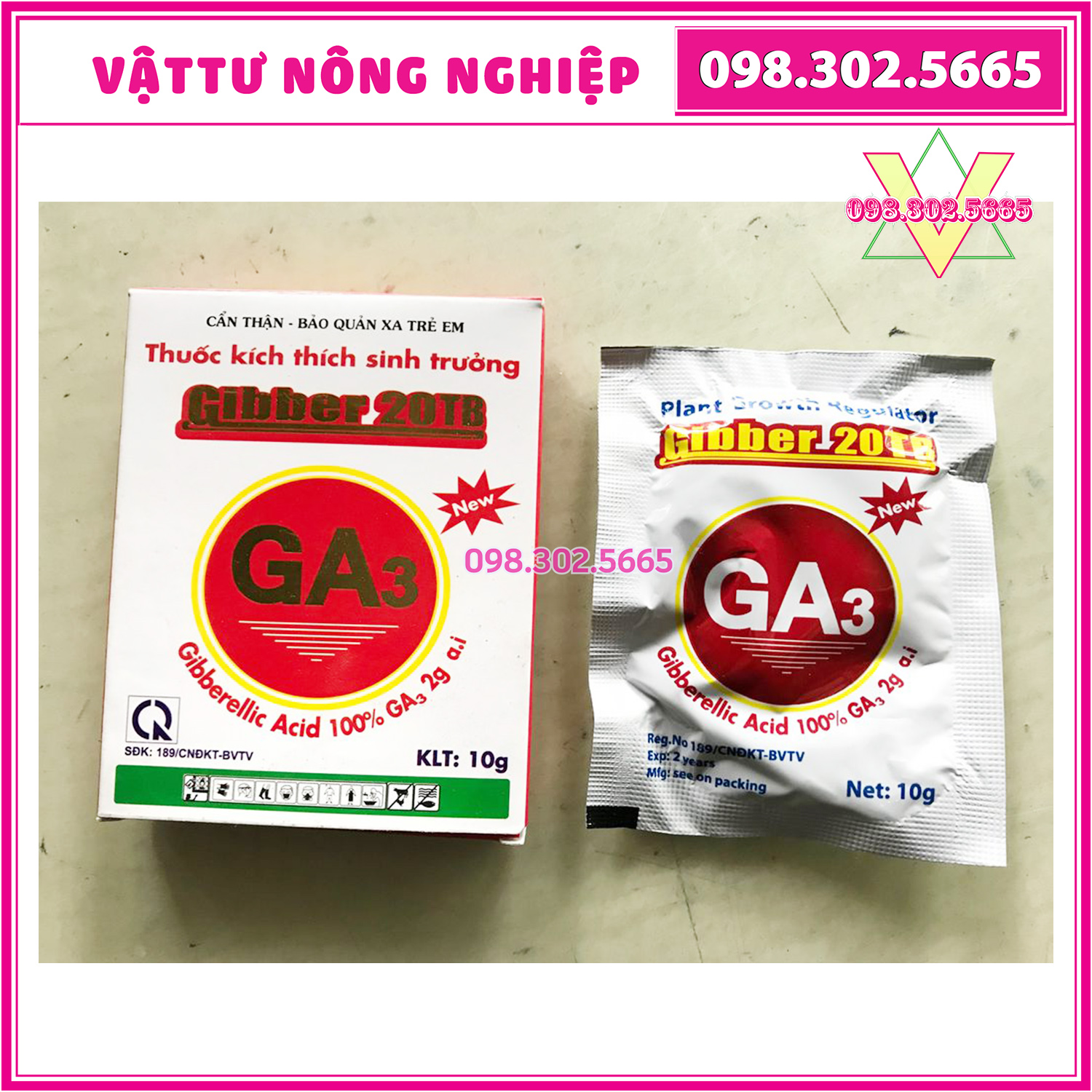 GA3 kíchthích sinh trưởng Gibber 20TB