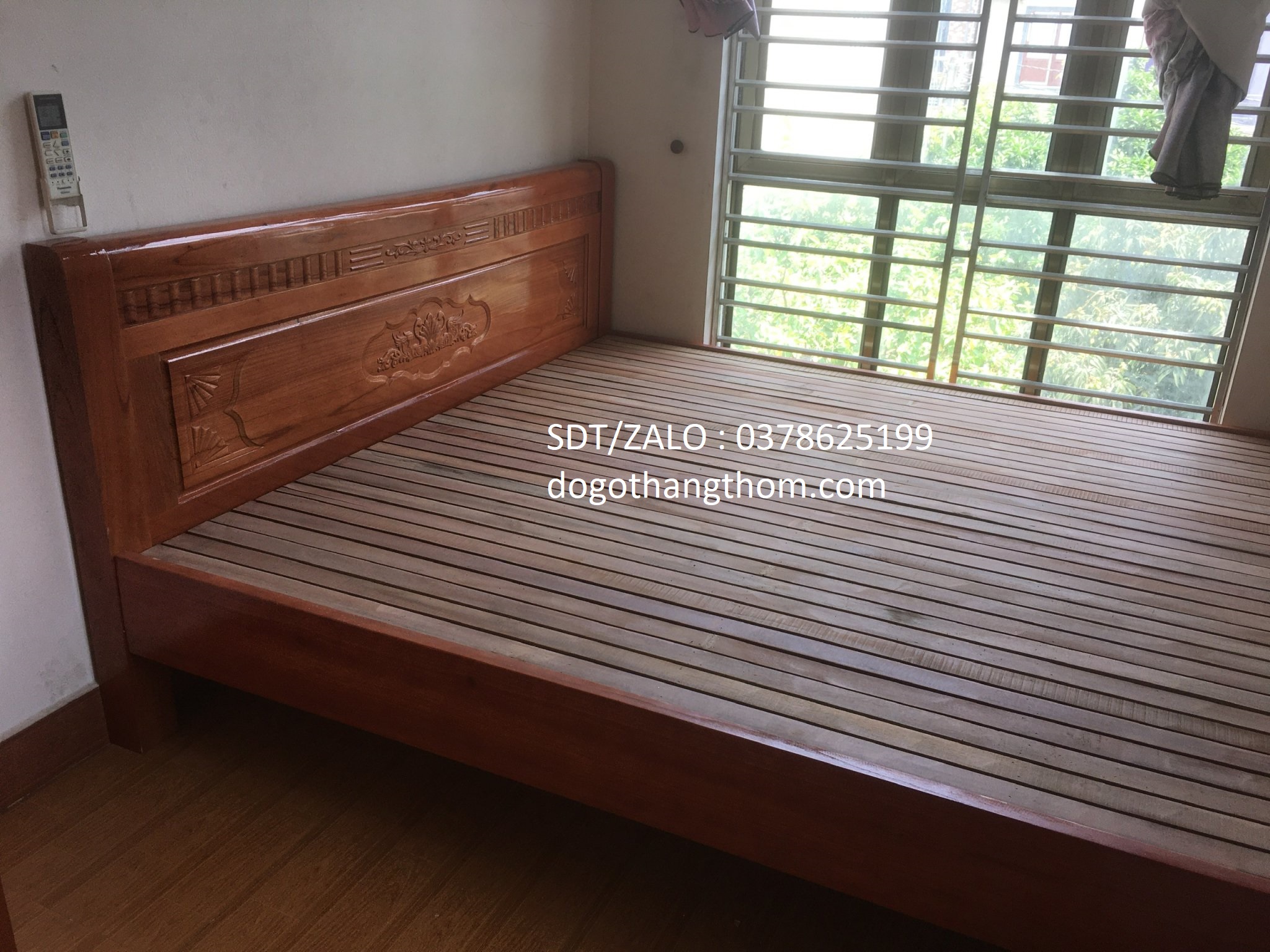 giường ngủ gỗ xoan đào 1m6x2m gỗ xoan đào phòng ngủ