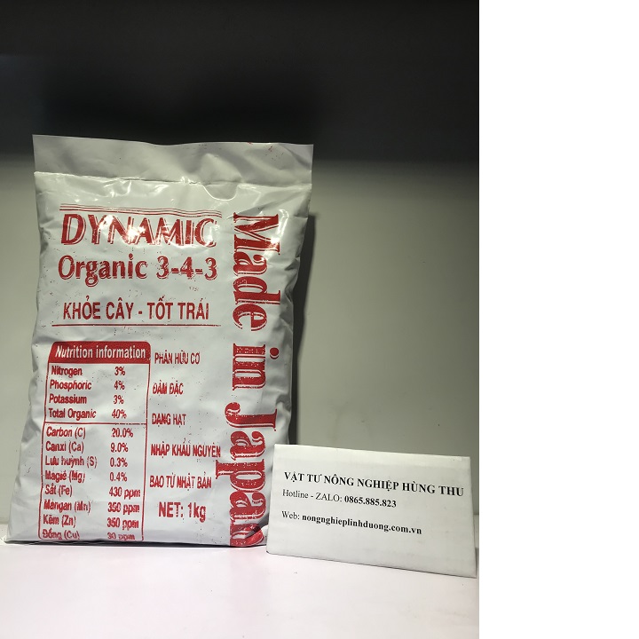 Phân bón hữu cơ DYNAMIC Organic 3-4-3 KHỎE CÂY TỐT TRÁI (#vattutronglan #caycanh #phanthuoc)