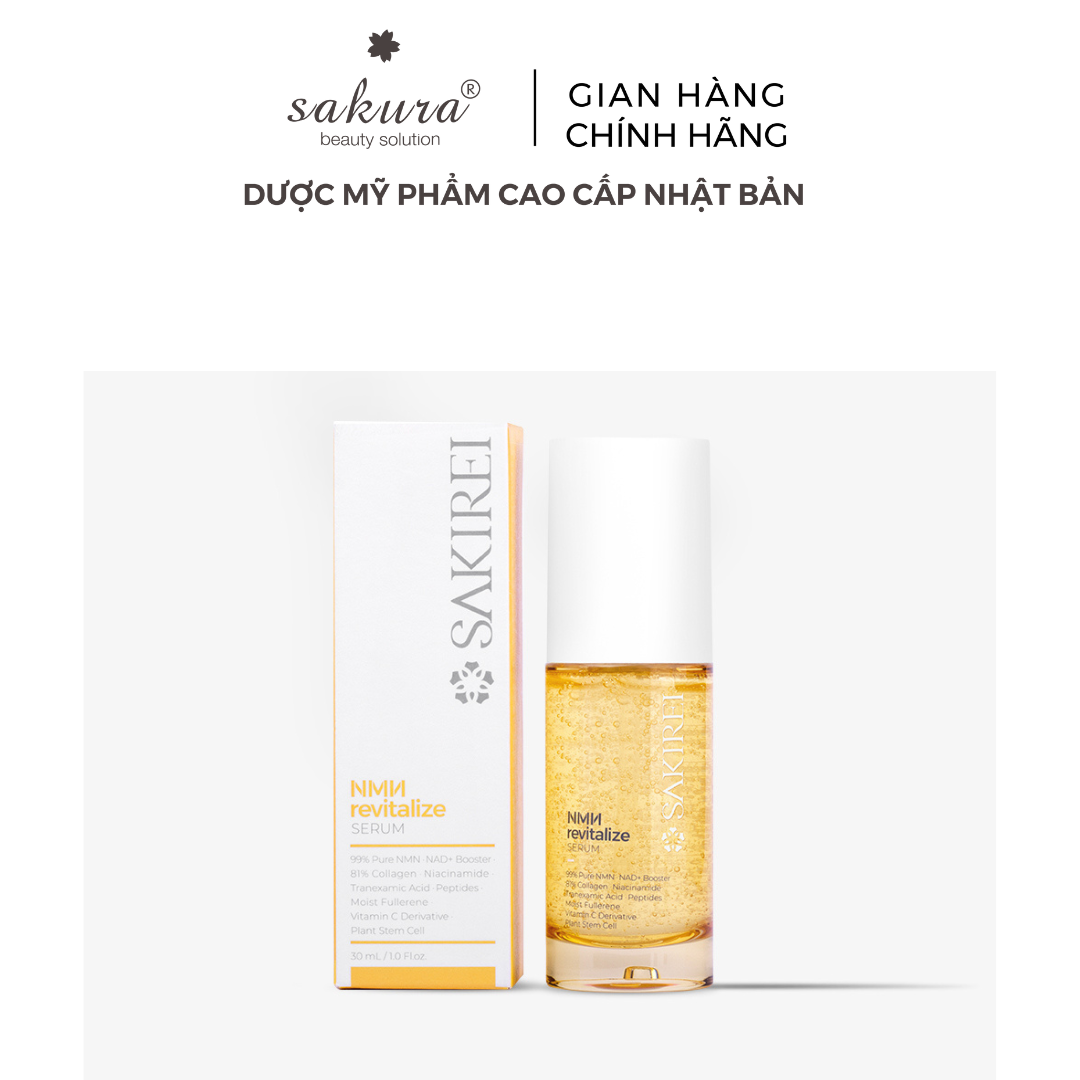 Huyết thanh dưỡng trắng da, chống lão hóa, phục hồi năng lượng tế bào Sakirei NMN Revitalize Serum