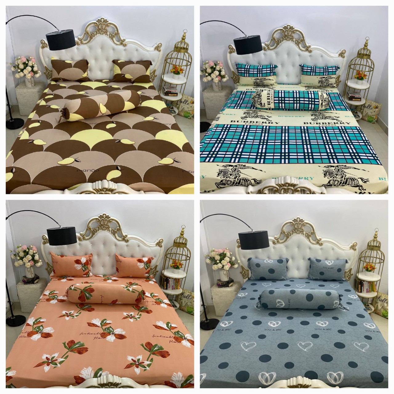 ga gối , Bộ Drap Thun Hàn Quốc mát lạnh { 4 món }ĐỦ SIZE, chất liệu thun Hàn Quốc mát mềm mát