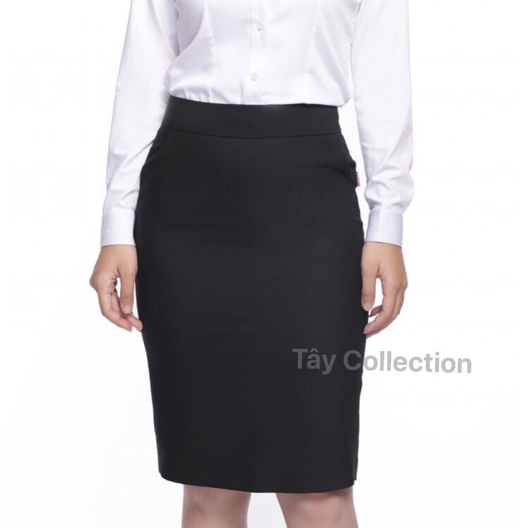 Chân Váy Bút Chì 2 lớp dài tới gối TÂY COLLECTION, Vải Đẹp, May Kĩ, Mặc Tôn Dáng Và Sang Trọng