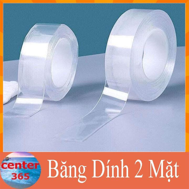 Băng keo 2 mặt đa năng trong suốt dán cuộn 3m trên mọi bề mặt siêu chắc chắn