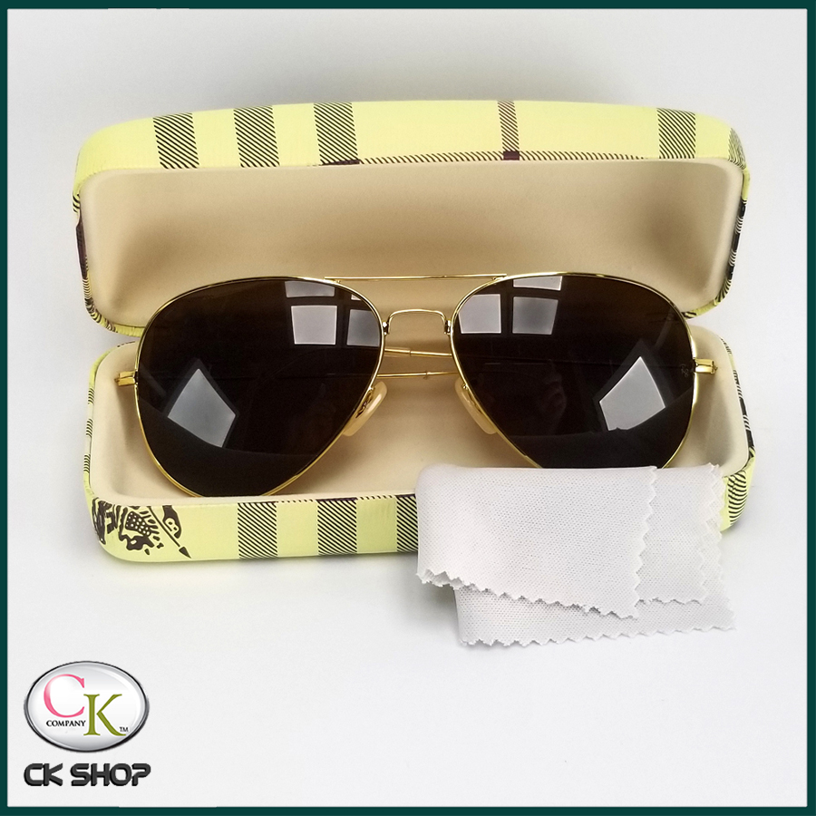 Kính mát nam màu nâu trà 7K 3026- Mắt kính nam phi công tròng poalroide phân cực chống nắng, chống tia UV bảo vệ mắt khỏi tia cực tím.