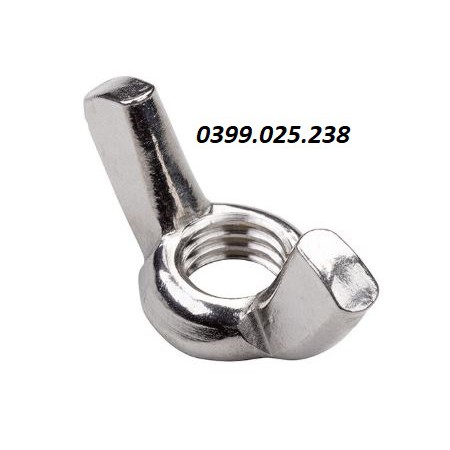 Bộ 10 con Ecu tai hồng - đai ốc tai hồng - ê cu cánh chuồn Inox