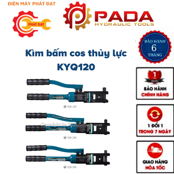Kìm bấm cos thủy lực kyq120