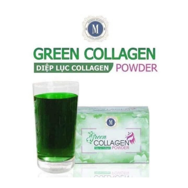 Giá gốc Sập sàn Diệp lục colagen hàng chuẩn , hộp 30 gói, date mới tinh