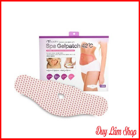 Miếng dán tan mỡ bụng spa gel patch 42°c hàn quốc