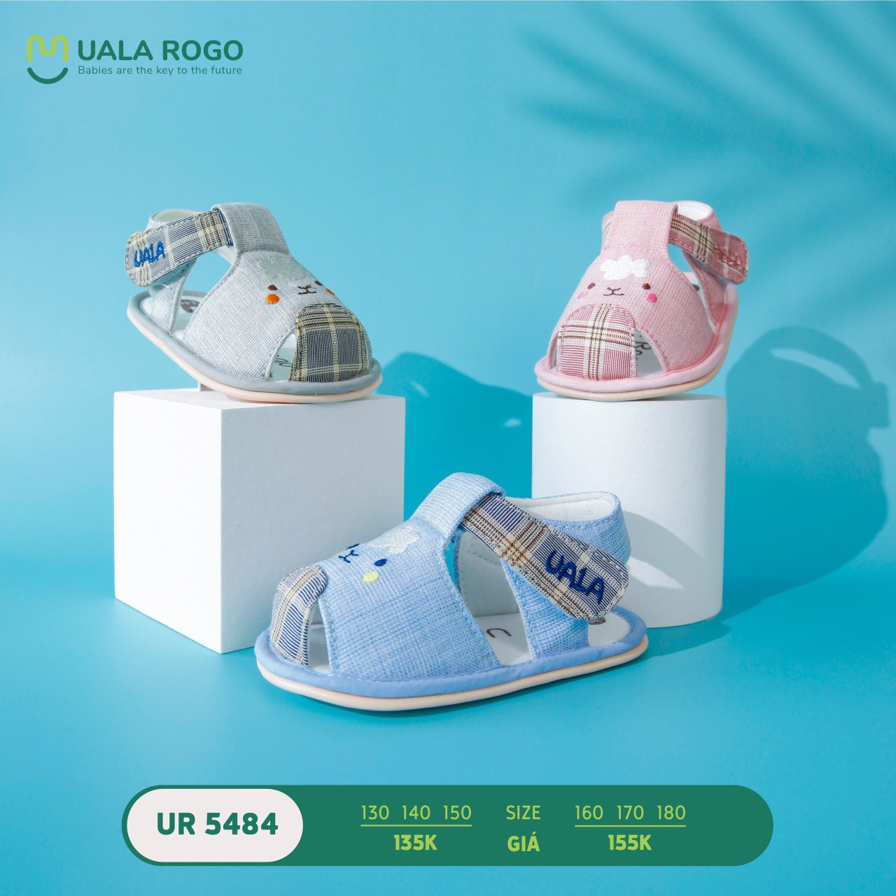 UR5484 - Giày tập đi UalaRogo siêu mềm và chống trơn trượt