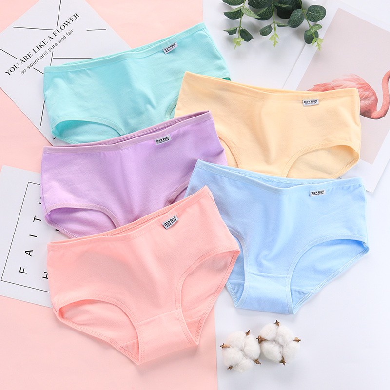 Combo 10 quần lót cotton nữchip nữ pulo xuất mỹ mềm mịn