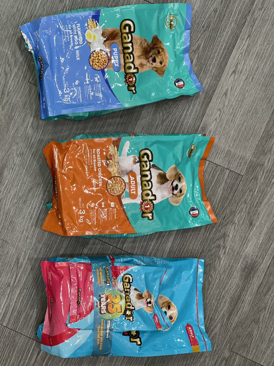 Ganador 3kg-thức ăn hạt dành cho chó