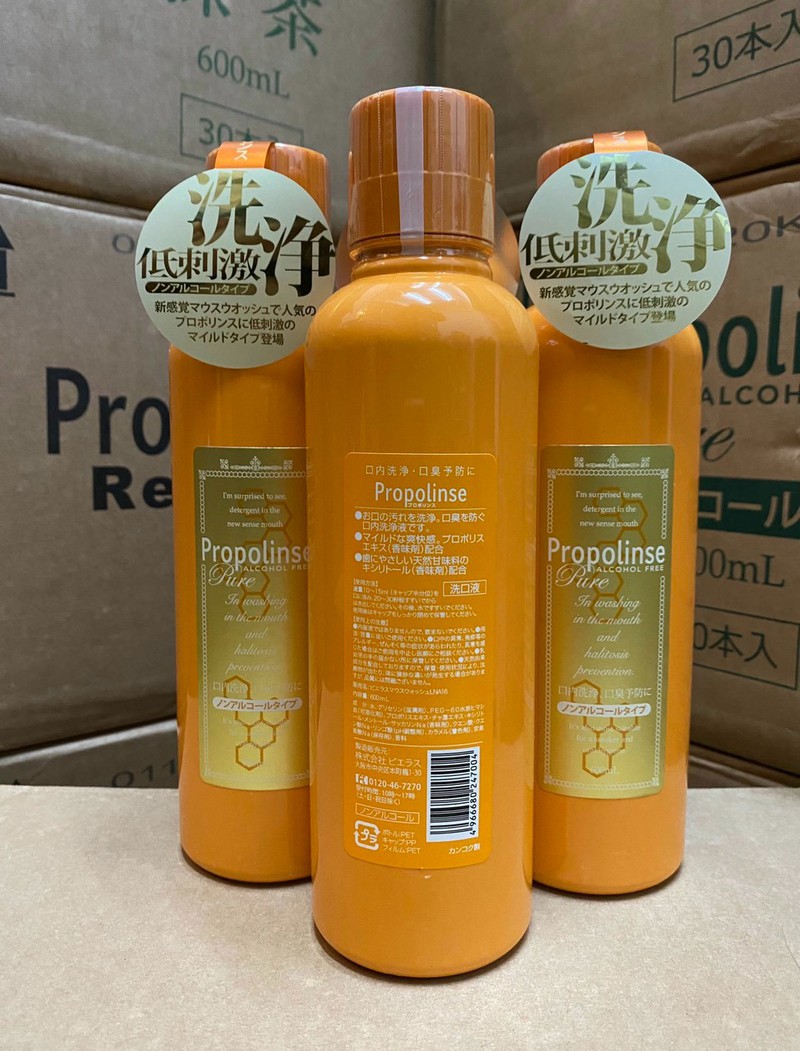 Nước súc miệng propolinse Refresh Nhật Bản 600ml