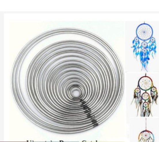 Vòng tròn sắt làm dreamcatcher đủ size 4-5-6-7-8-9-10-12-14-16cm