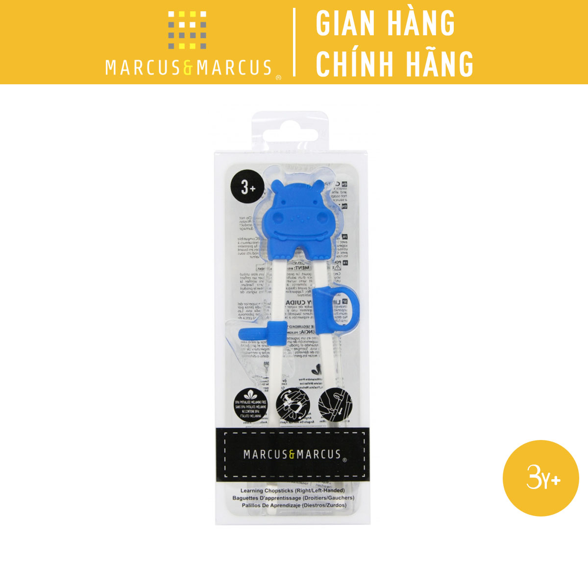 Đũa tập ăn cho bé Marcus & Marcus, từ 3 tuổi - Lucas
