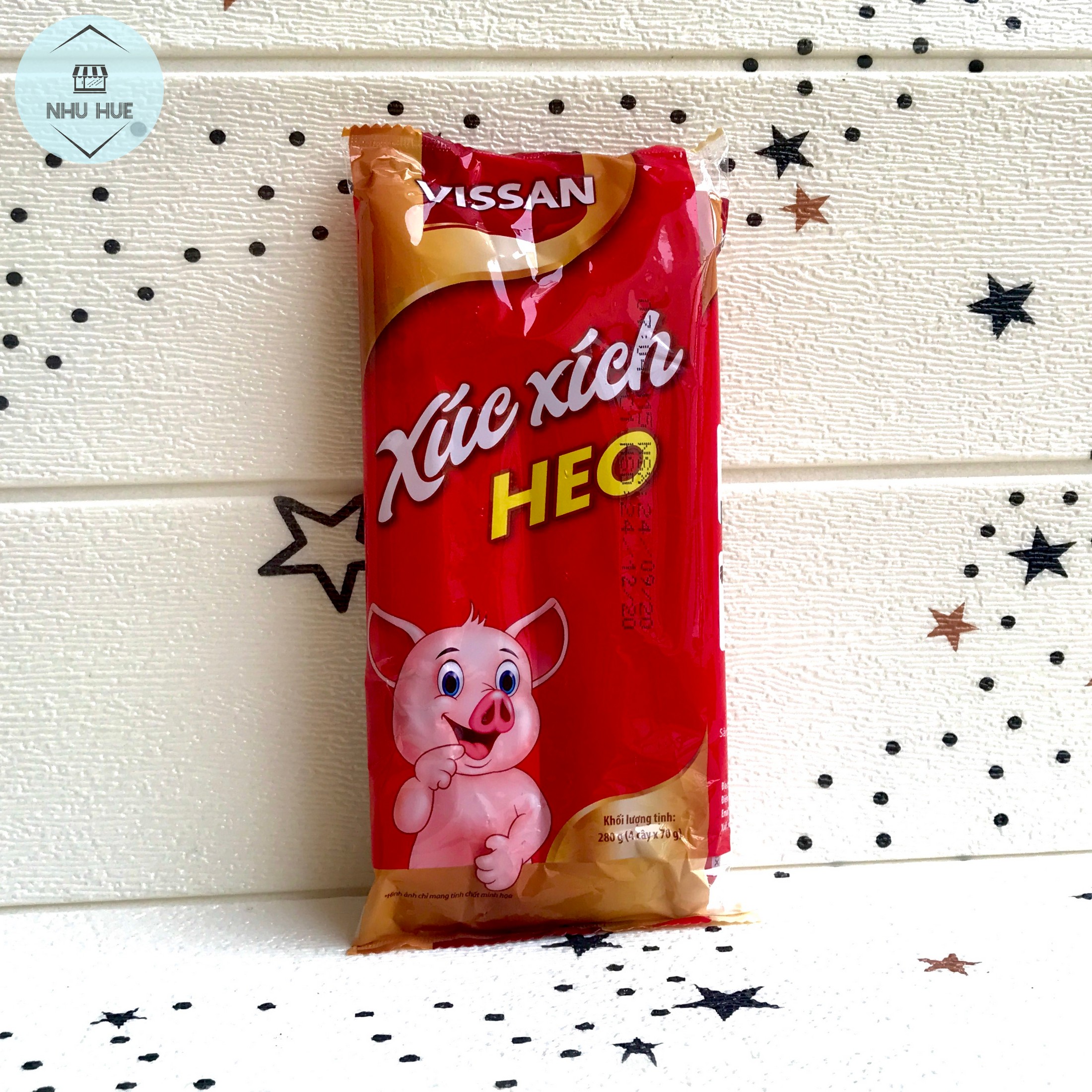 Xúc xích heo Vissan loại lớn (gói 4 cây x 70g)