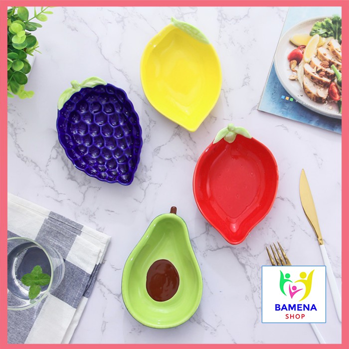 Bát ăn dặm, bát gốm sứ hình trái cây ngộ nghĩnh đáng yêu kích giúp bé ăn ngon BS07