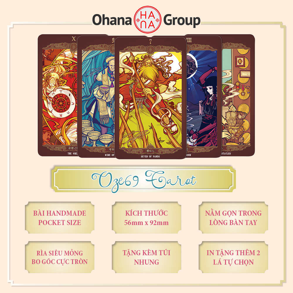 Bài Tarot Oze69 The Watchers phiên bản bỏ túi (Handmade)