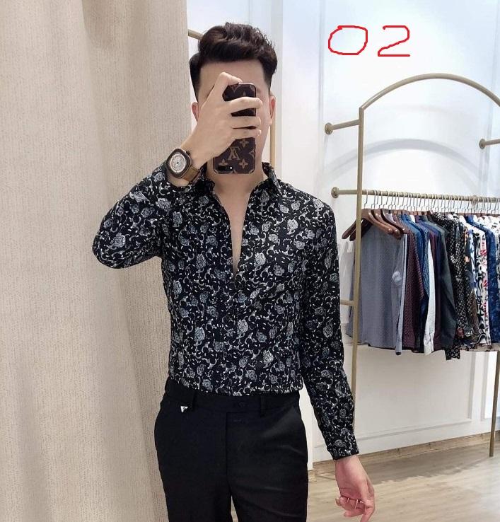ÁO SƠ MI NAM KẺ HỌA TIẾT ,KIỂU DÁNG MỚI