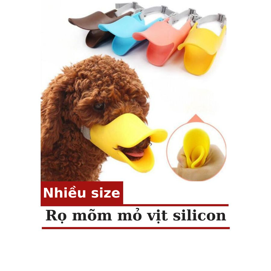 Rọ Mõm Cho Chó Mỏ Vịt Silicon - Giao Màu Ngẫu Nhiên - [Nông Trại Thú Cưng]