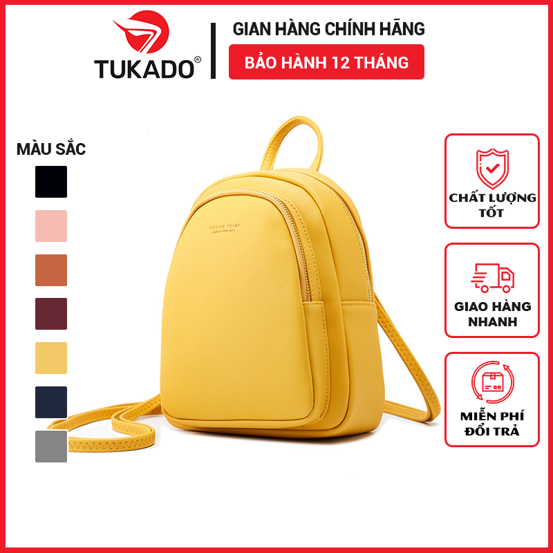 Balo Nữ Mini Thời Trang FOREVER YOUNG Đi Học Đi Chơi Phong Cách Hàn Quốc Da Cao Cấp Cực Đẹp Giá Rẻ FY14 - TUKADO