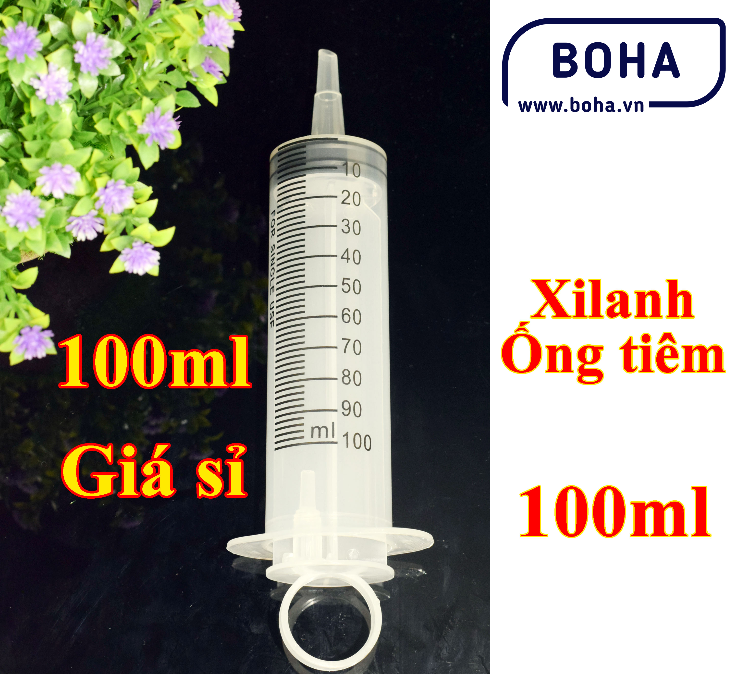 Xilanh chiết nước hoa 100ml, ống tiêm y tế 100ml - XL100