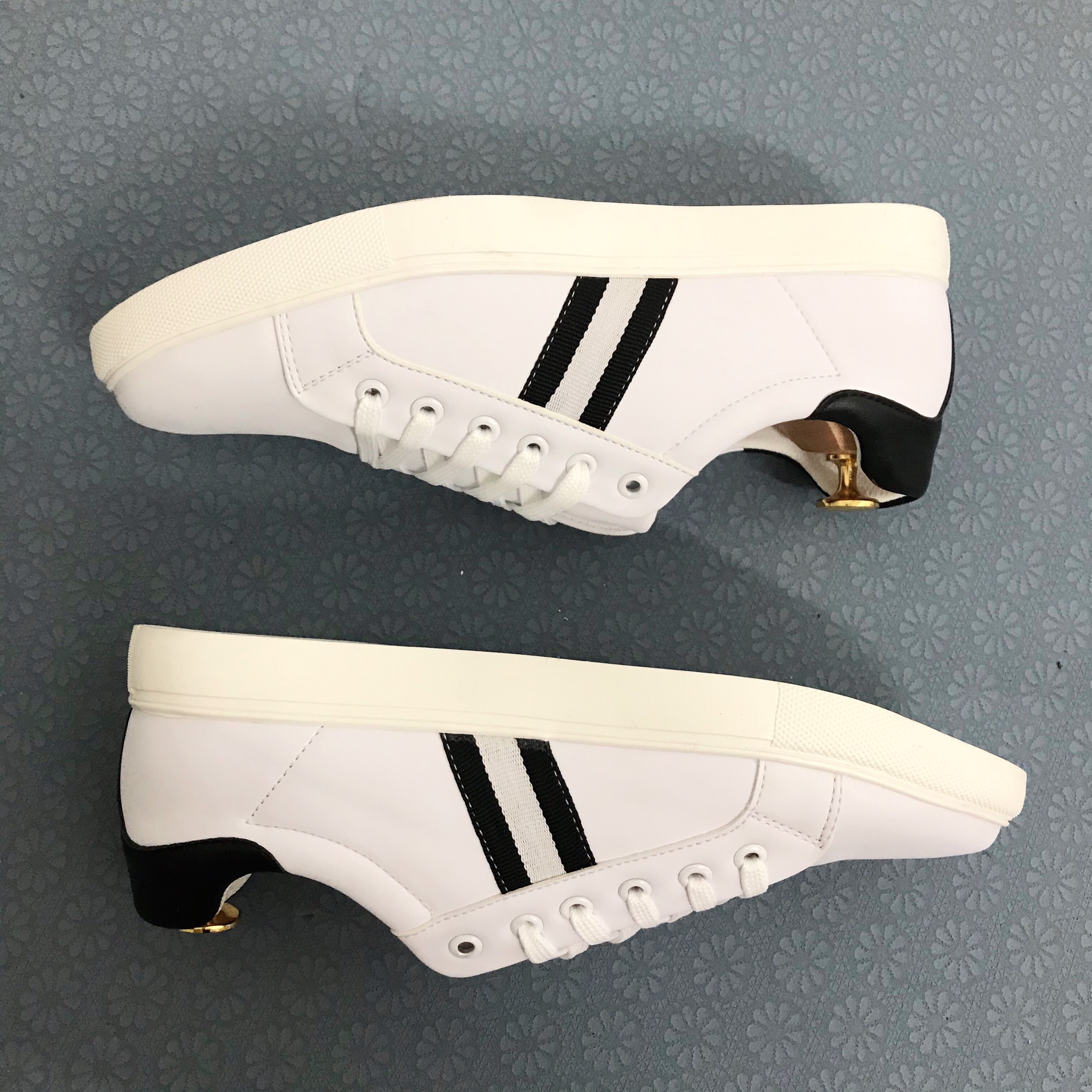 Giày Nam thể thao Sọc Xám Sọc đỏ - Giày Học sinh - giày thời trang nam