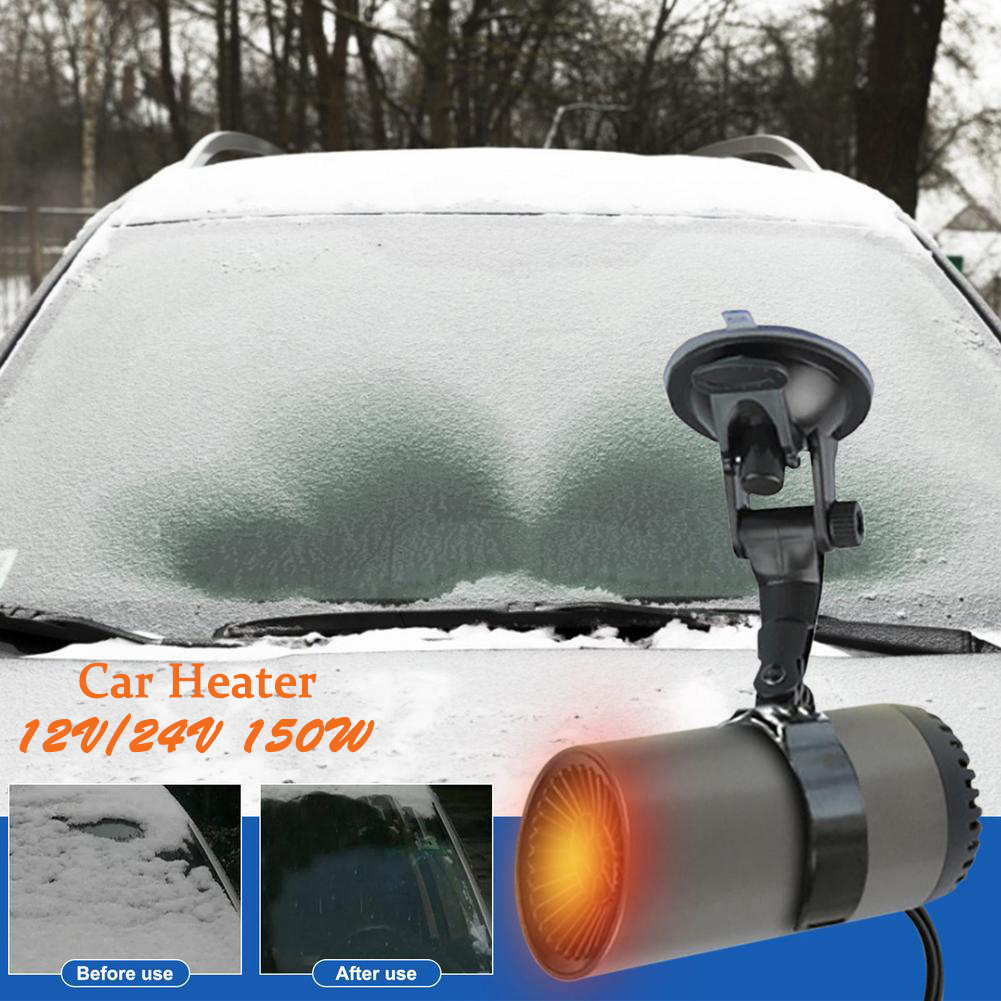 Mới 12V24V 150W cho tự động xe hơi nóng cup hình dạng xe hơi không khí ấm áp Blower Quạt điện kính chắn gió defogging demister defroster xách tay