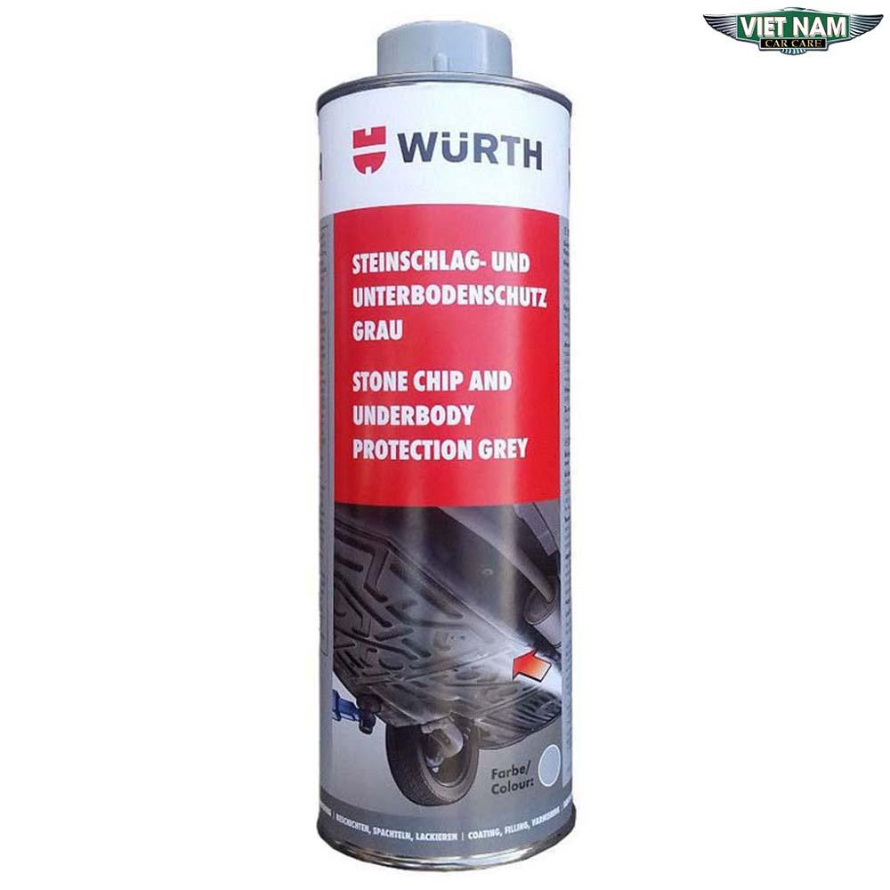 Sơn Phủ Gầm Xám Chống Rỉ Sét, Chịu Nhiệt Cao Wurth Underbody Protection Grey 1000ml