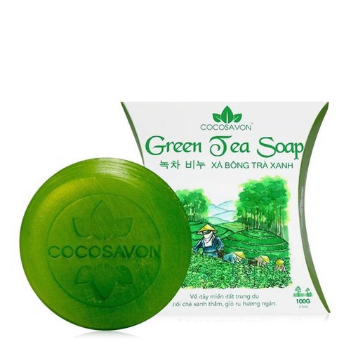 Xà bông trà xanh cô ba cocosavon 100gr