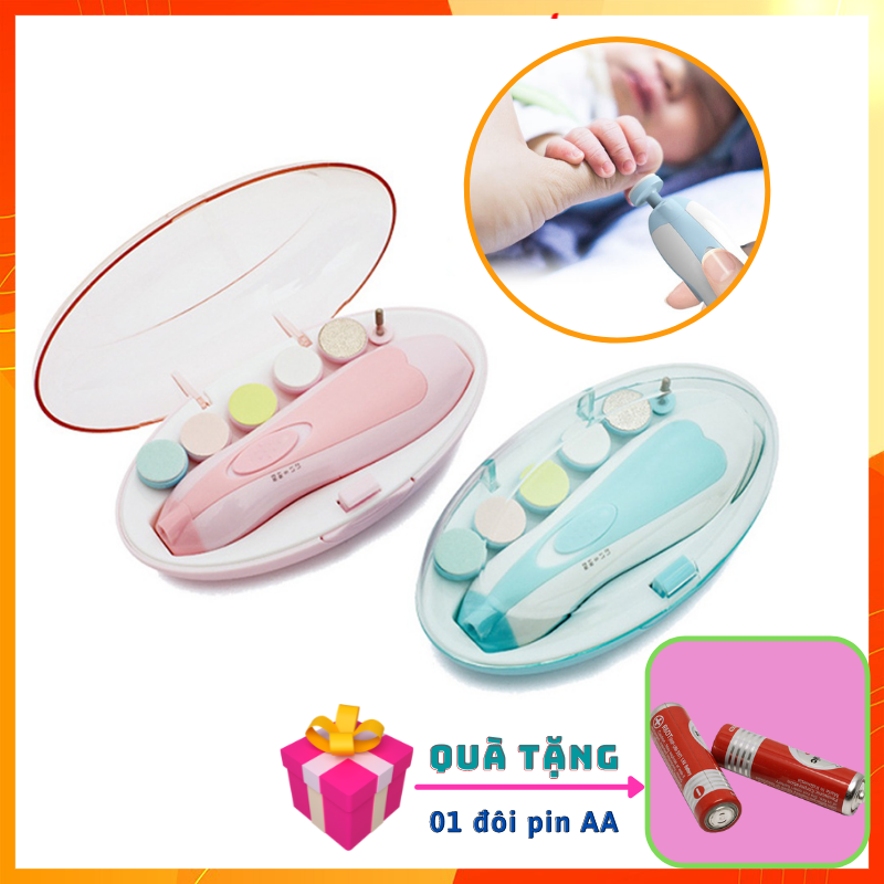 Bộ cắt móng tay cho bé, máy bấm điện đa năng tiện dụng, 6 chức năng an toàn tuyệt đối