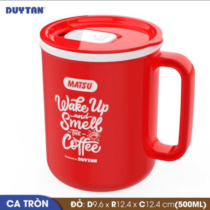Ca tròn nhựa DUY TÂN Matsu 500ml (9.6 x 12.4 x 12.4 cm) - 12552 - Giao màu ngẫu nhiên