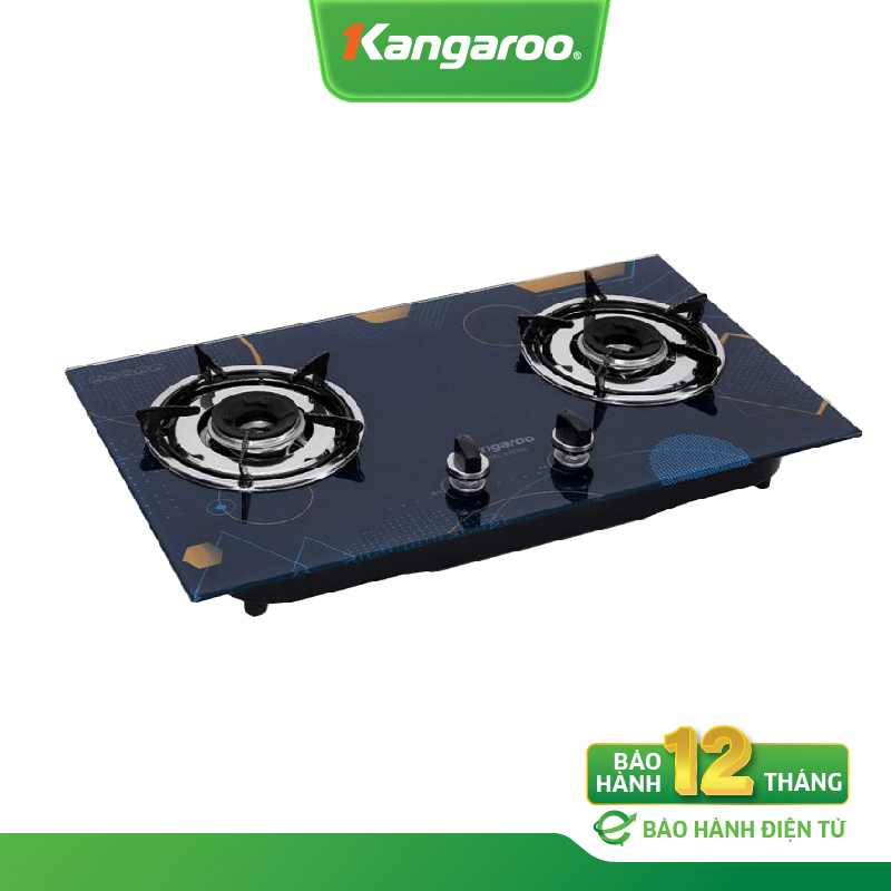 Bếp gas đôi âm kính Kangaroo KG536B - Hàng chính hãng