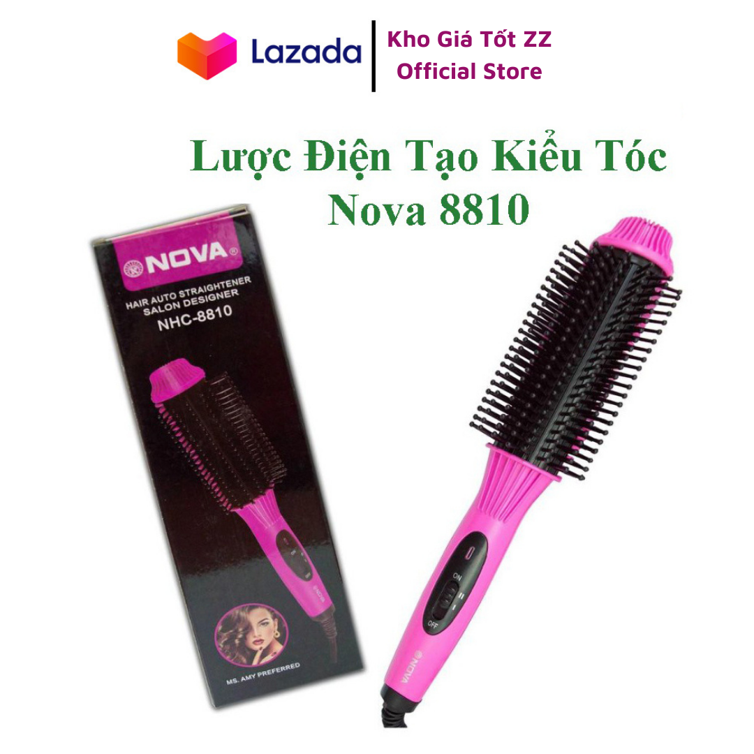 [HCM]Lược Điện Uốn Tóc Đa Năng NOVA."lược điện tạo kiểu tóc.Lược duỗi dập xù uốn cong. Lược Uốn Tóc Đa Năng Lược Tạo Kiểu Tóc Tại Nhà Máy Kẹp Uốn Duỗi Tóc NOVA 3 In 1 Dễ Sử Dụng - Bảo hành Uy Tínc nova 8810"