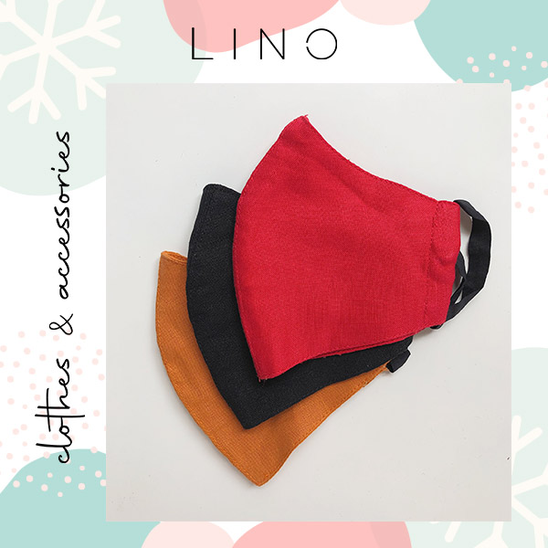 Khẩu trang vải linen cao cấp LINO linen mask