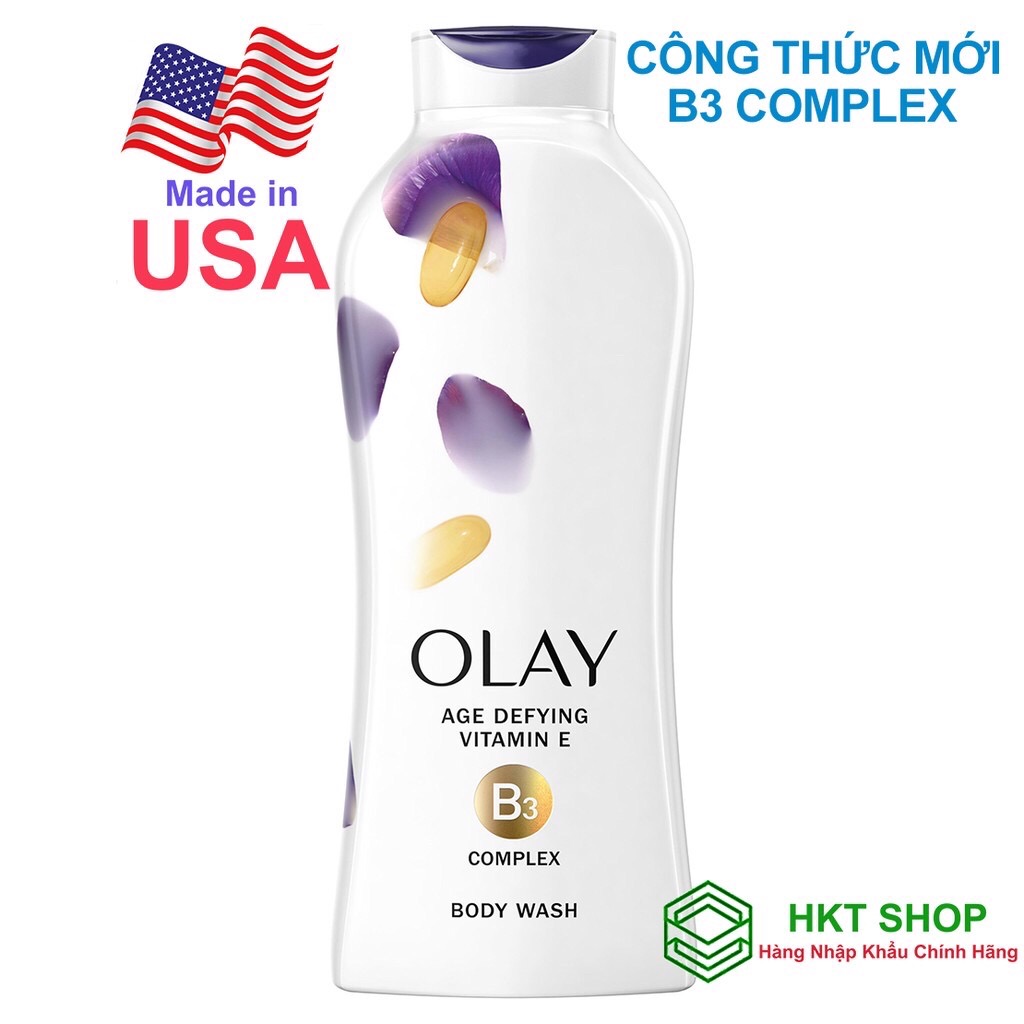 [HCM][HKT Shop_Hàng Nhập Khẩu] Sữa tắm Olay Age Defying (Chống Lão Hóa) 650ml [Made in USA]