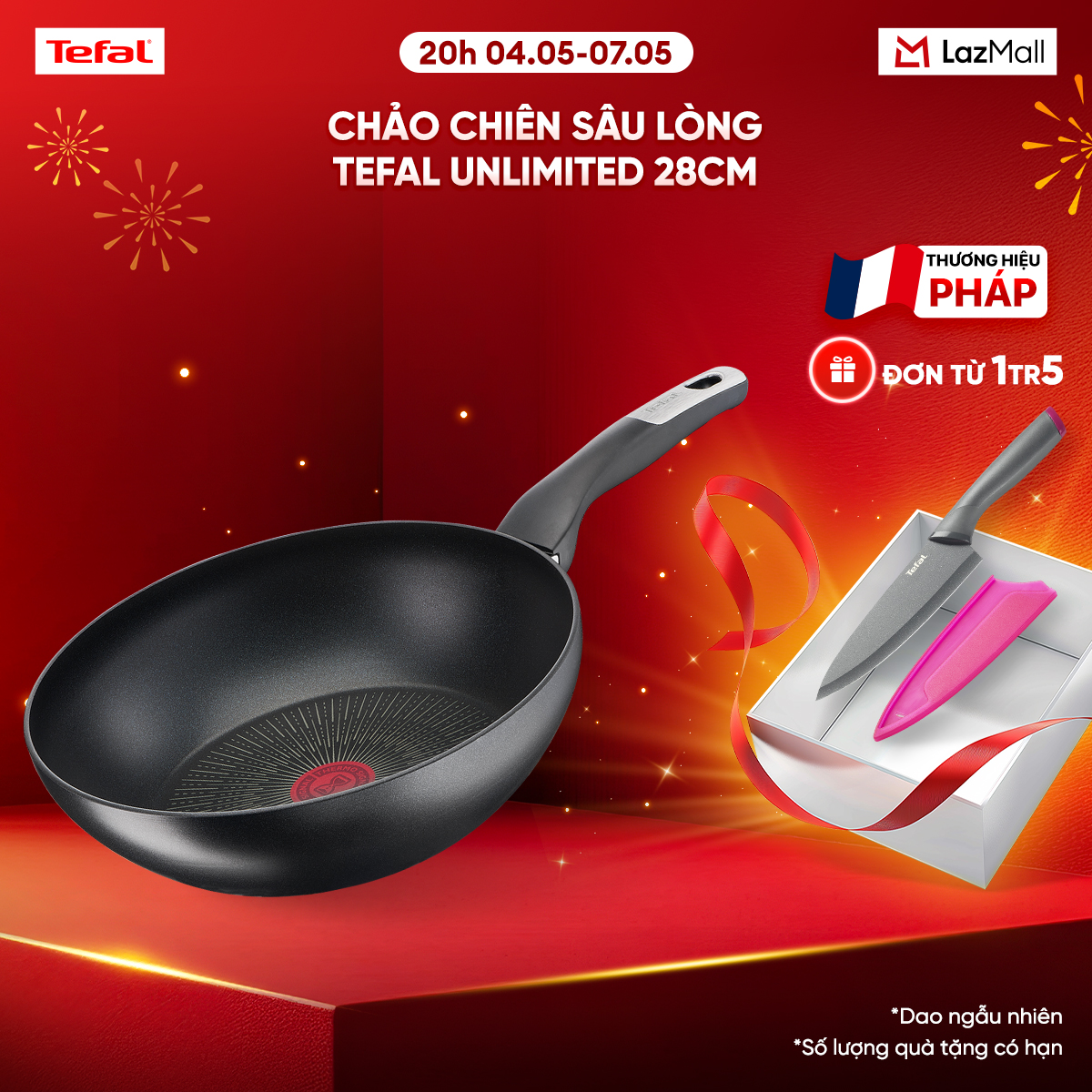 Chảo chiên sâu lòng Tefal Unlimited 28cm