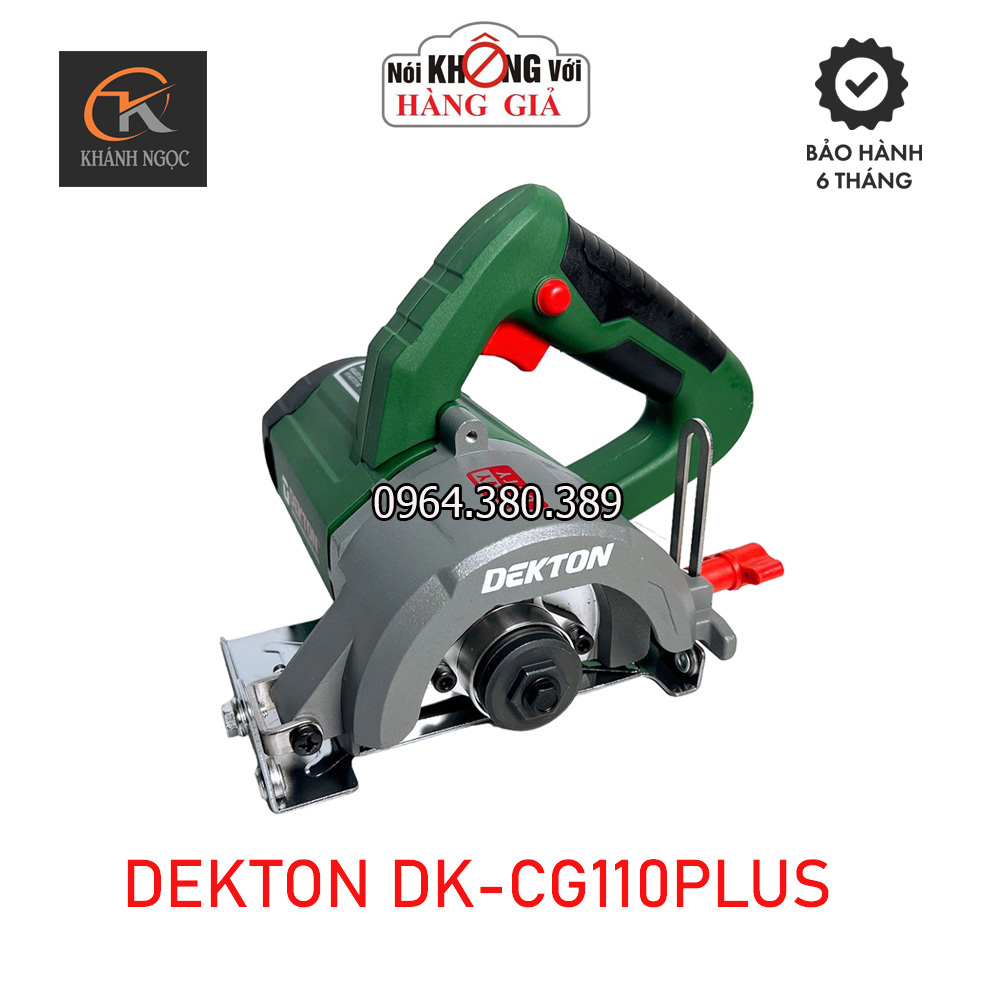 Máy cắt gạch dekton dk-cg110plus chuyên cắt gạch , cắt đá, cắt rãnh tường điện mẫu mới 2023 công suất 1500w.