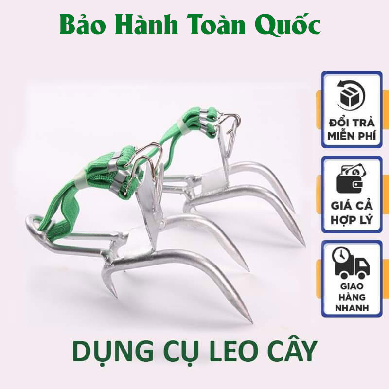 Dụng cụ trèo dừa, kẹp cố định dây leo, Gai Leo Cây Thiết Bị Leo Cây Có Thể Điều Chỉnh Bằng Thép Bền Chịu Lực Mạnh Để Leo Cây, dụng cụ leo dừa kiểu ngồi, đứng