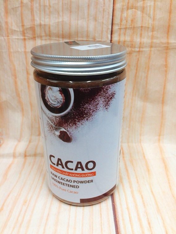 Hộp Bột Cacao Nguyên Chất Không Đường