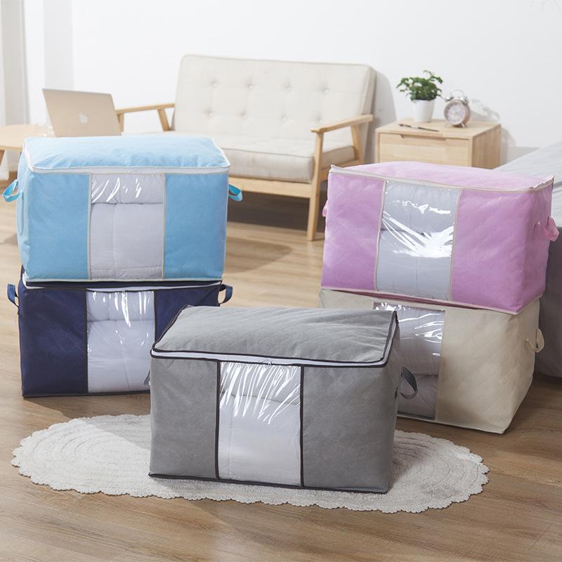 Túi vải đựng quần áo lưu trữ đồ đạc chống bụi giúp làm gọn gàng nhà cửa và bảo quản đồ đạ
